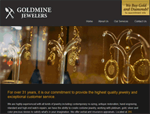 Tablet Screenshot of goldminejewelersnyc.com